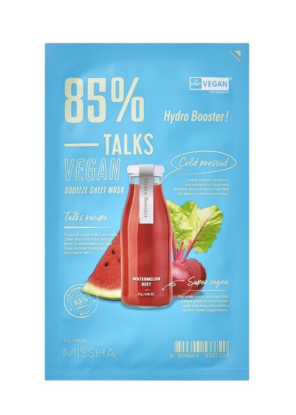 MISSHA Talks Vegan Squeeze Sheet Mask Hydro Booster