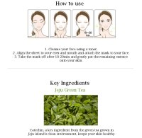 SNP Jeju Rest Green Tea Mask