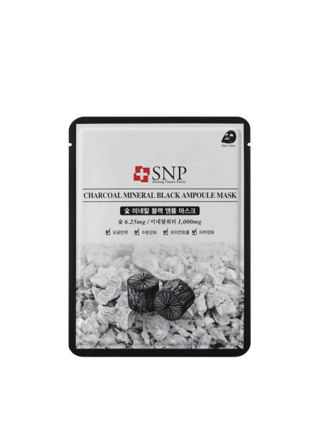 SNP Charcoal Mineral Black Ampoule Mask