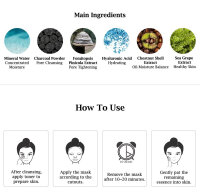 SNP Charcoal Mineral Black Ampoule Mask