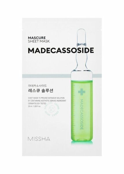 MISSHA Mascure MADECASSOSIDE Rescue Solution Sheet Mask gesichtsmaske