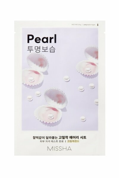 MISSHA Airy Fit Sheet Mask Perlen Pearl Gesichtsmaske 1 St&uuml;ck