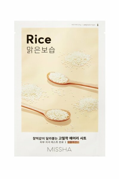 MISSHA Airy Fit Sheet Mask Reis Rice Gesichtsmaske 1 St&uuml;ck