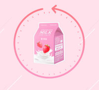 APIEU Strawberry Milk One-Pack Mask Gesichtsmaske 1 St&uuml;ck
