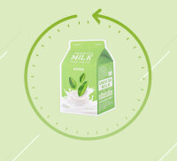 APIEU Green Tea Milk One-Pack Mask Gesichtsmaske 1 St&uuml;ck