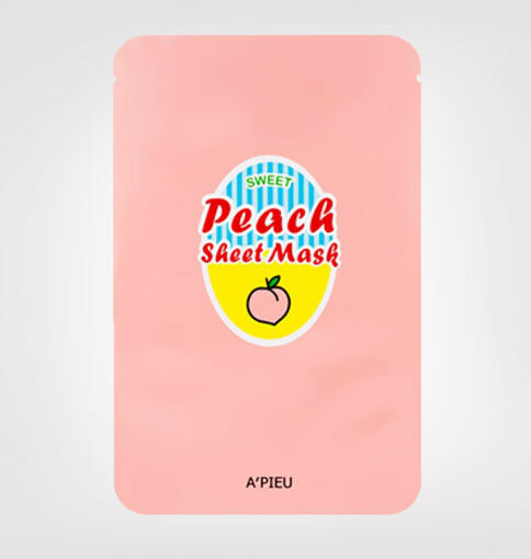 APIEU Sweet Sheet Mask Peach &amp; Yogurt Gesichtsmaske 1 St&uuml;ck