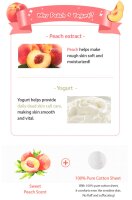 APIEU Sweet Sheet Mask Peach &amp; Yogurt Gesichtsmaske 1 St&uuml;ck