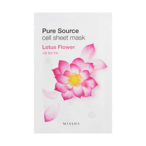 MISSHA Pure Source Cell Sheet Mask Lotus Gesichtsmaske 10 St&uuml;cke